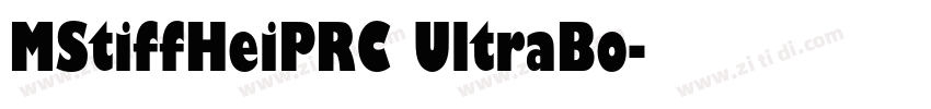 MStiffHeiPRC UltraBo字体转换